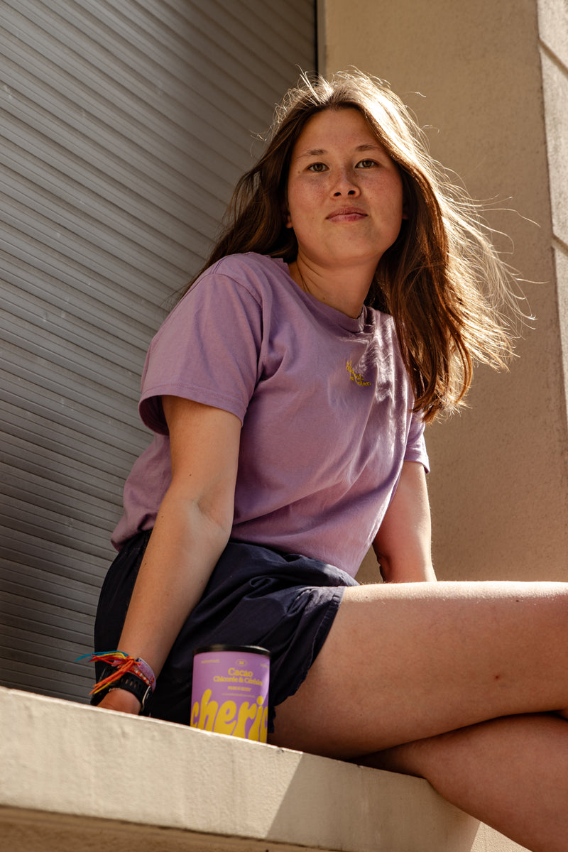 T-shirt mauve