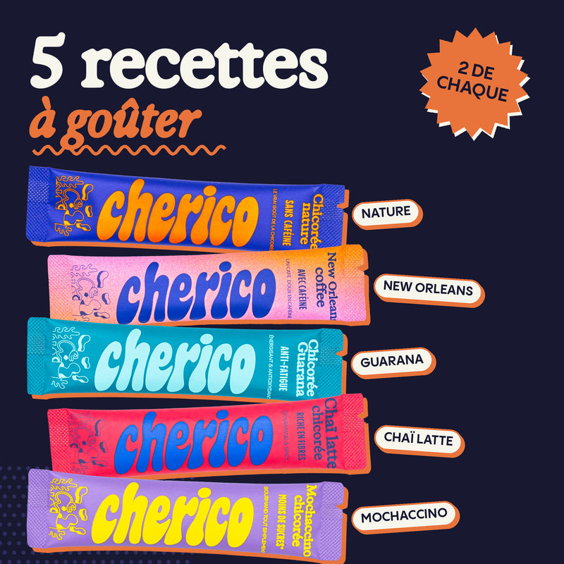 5 recettes Cherico à goûter, 2 sticks de chaque